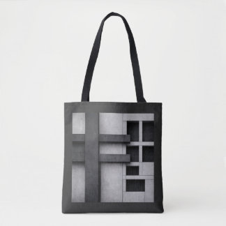 Bolsa Tote Arquitetura Brutalista Design Arte Fino Cubista