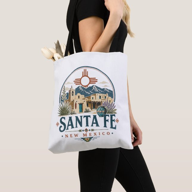 Bolsa Tote Arquitetura de Adobe Santa Fe Novo México Sudoeste (Close Up)