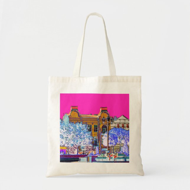 Bolsa Tote Arquitetura do Grodno Belarus (Frente)