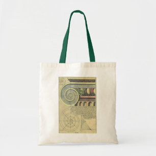 Bolsa Tote Arquitetura do vintage; Volute principal por