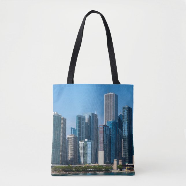 Bolsa Tote Arranha-céus de Chicago (Frente)