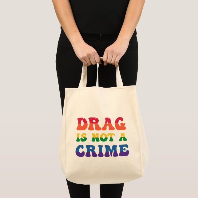 Bolsa Tote Arrastar Não É Um Saco De Toque De Crime (Frente (produto))