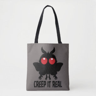Bolsa Tote Arraste-se de Verdade Mysterioso Homem-Mariposa Cr