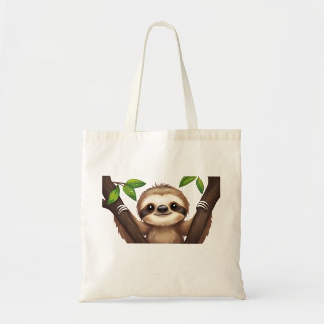 Bolsa Tote Arrefecer Sloth Tote Bag - Apenas Víblias Lentas (Frente)