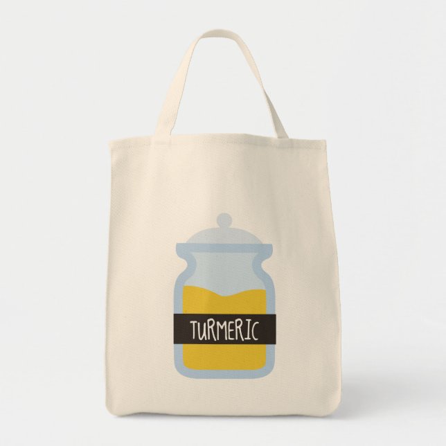 Bolsa Tote Arroz amarelo tumérico (Frente)