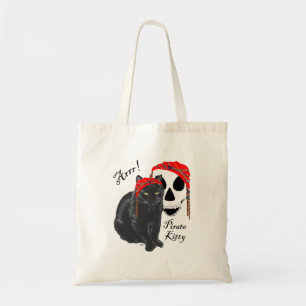 Bolsa Tote Arrrr! Gata Pirata Preta Kitty