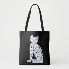 Bolsa Tote Art, Clipart de Gato Bonito