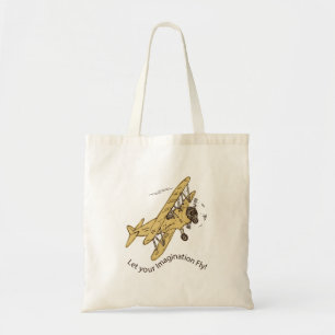 Bolsa Tote Art Deco Bi-Aviões - deixe sua imaginação voar.