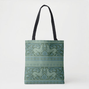 Bolsa Tote Art Deco Nouveau Cão Natureza Padrão Animal