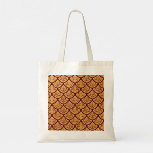 Bolsa Tote Art Deco Scales da Sereia - Magenta