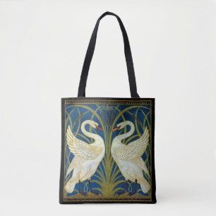 Bolsa Tote Art Deco Swans