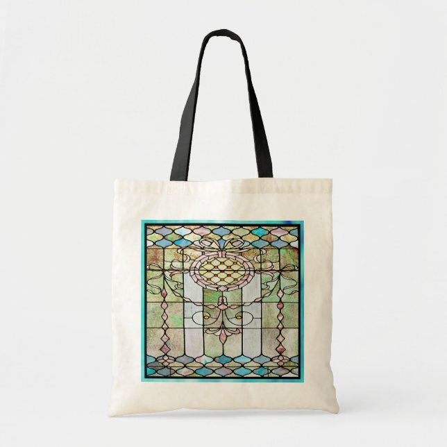 Bolsa Tote Art Deco Vidro Estampado 4 (Frente)