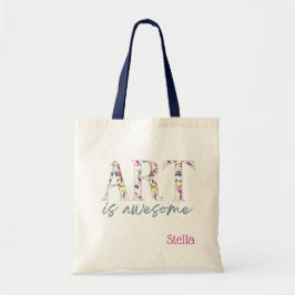 Bolsa Tote Art is Awesome Personalized 