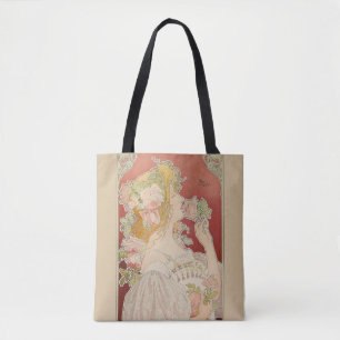 Bolsa Tote Art Nouveau Belle Époque Senhorita Rosas Livemont