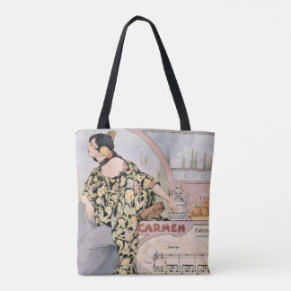 Bolsa Tote Art Nouveau Carmen Habanera Print – Vintage Opera 