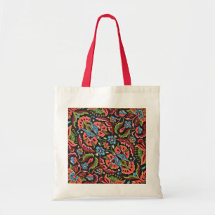 Bolsa Tote Art nouveau floral Christopher dresser jacquard