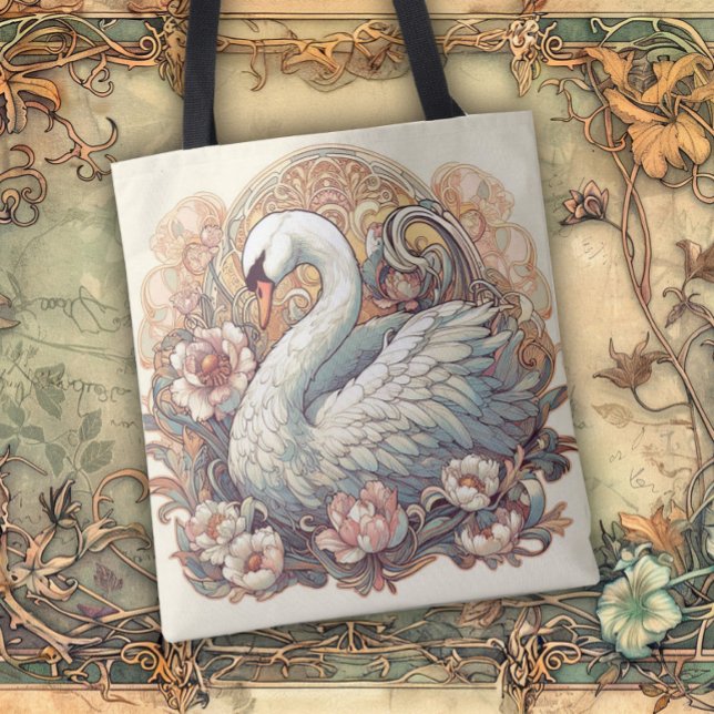 Bolsa Tote Art Nouveau Flowing Lines of Beauty (Criador carregado)