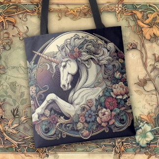 Bolsa Tote Art Nouveau Flowing Lines of Beauty