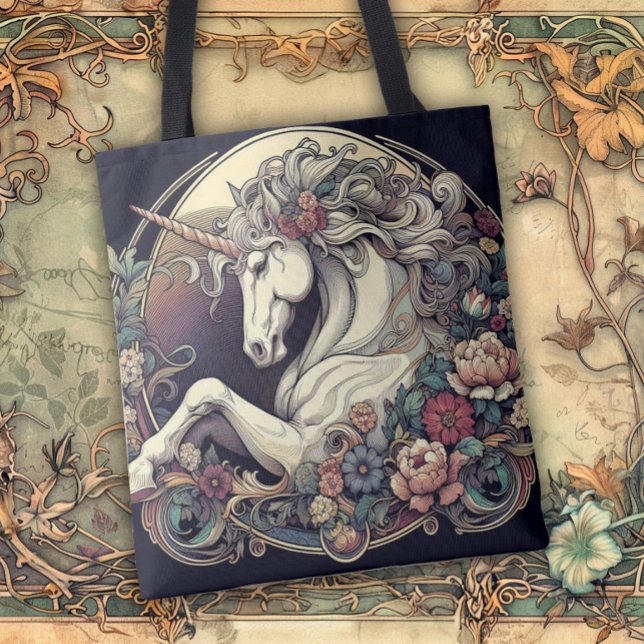 Bolsa Tote Art Nouveau Flowing Lines of Beauty (Criador carregado)