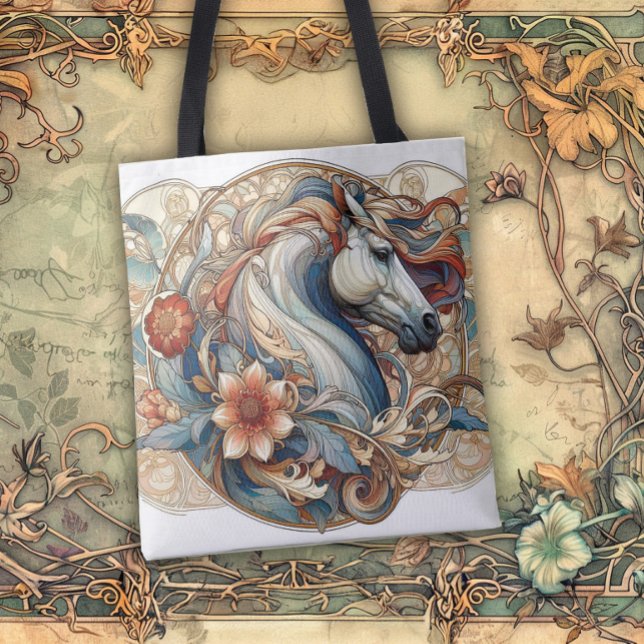 Bolsa Tote Art Nouveau Flowing Lines of Beauty (Criador carregado)