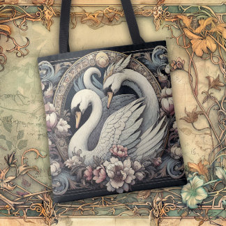 Bolsa Tote Art Nouveau Flowing Lines of Beauty