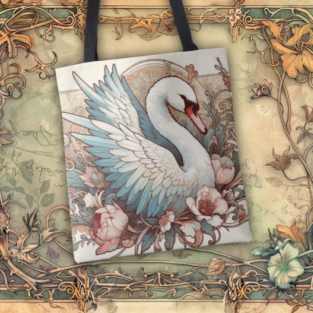 Bolsa Tote Art Nouveau Flowing Lines of Beauty (Criador carregado)