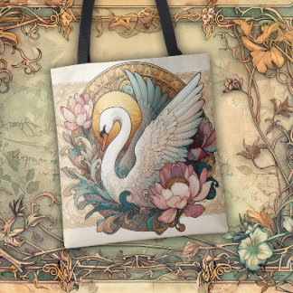 Bolsa Tote Art Nouveau Flowing Lines of Beauty