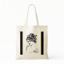 Art Nouveau Lady Small Tote