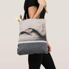 Bolsa Tote Art Nouveau Mulher Greyhounds Louis Icart