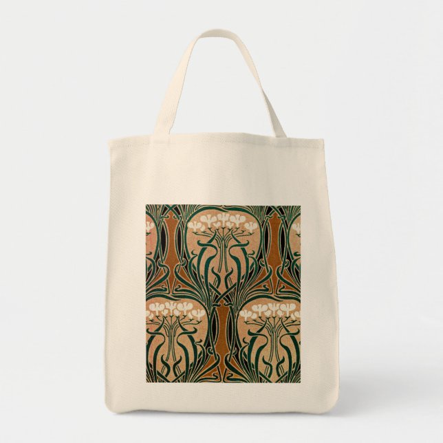 Bolsa Tote Art Nouveau padrão nº 9 (Frente)