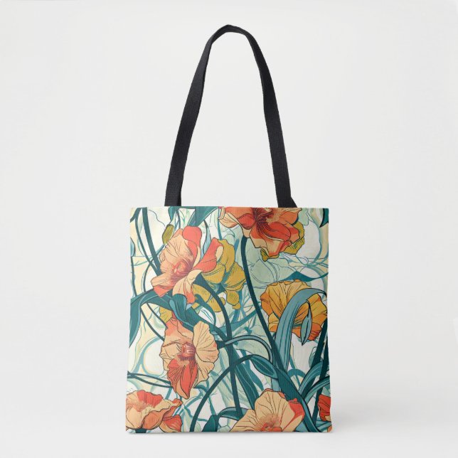 Bolsa Tote Art Nouveau Pattern (Frente)