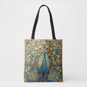 Bolsa Tote Art Nouveau Peacock