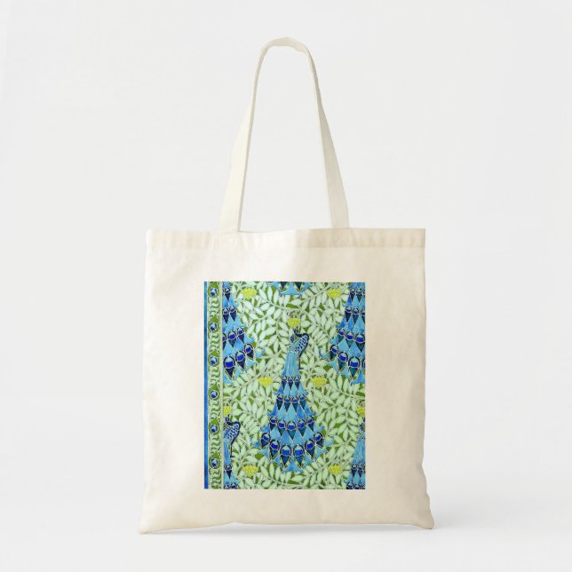Bolsa Tote Art Nouveau Peacocks (Frente)