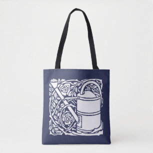 Bolsa Tote Art Nouveau Rosas e Água