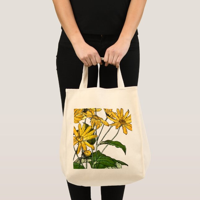 Bolsa Tote Art Nouveau Sunflower (Frente (produto))