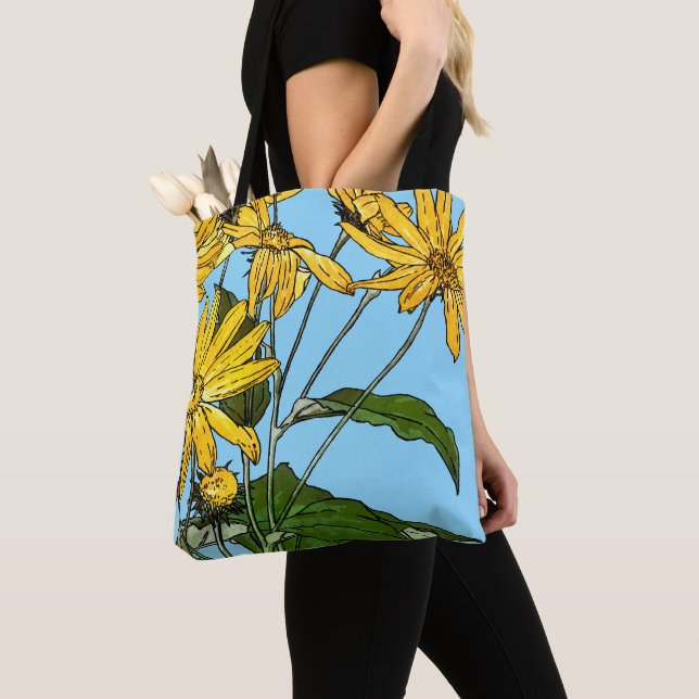 Bolsa Tote Art Nouveau Sunflower (Close Up)