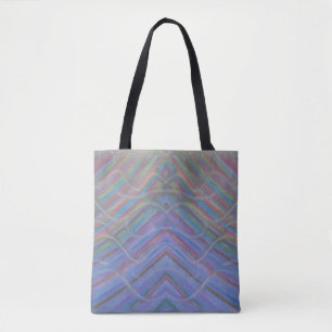 Bolsa Tote Arte abstrata colorida única P40M