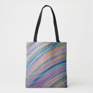 Bolsa Tote Arte abstrata colorida única P6