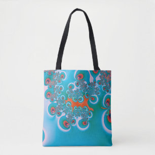 Bolsa Tote Arte Abstrata Jardim de Primavera