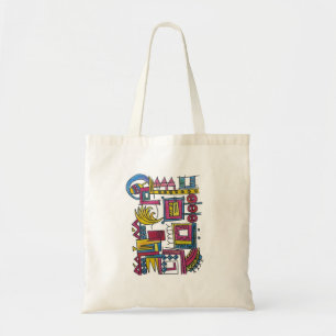 Bolsa Tote Arte abstrata pintada à mão ilusória e caprichosa