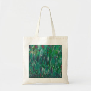 Bolsa Tote Arte Abstrato Colorido Verde Vermelho Branco Escon