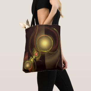 Bolsa Tote Arte Abstrato de Conexão Inteira
