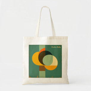 Bolsa Tote Arte Abstrato Geométrico Moderno de Meados do Sécu