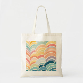 Bolsa Tote Arte Absurda Colorida de Pastel Bonita