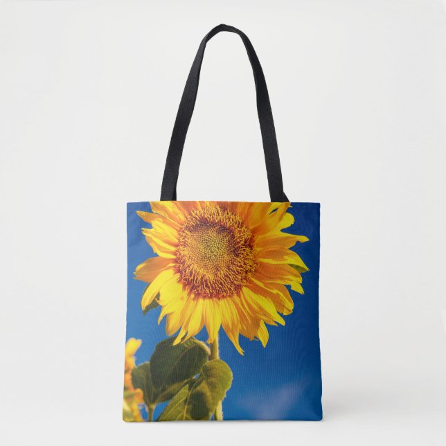 Bolsa Tote Arte Amarelo Girassol Melhor Fotos de Girassol (Frente)