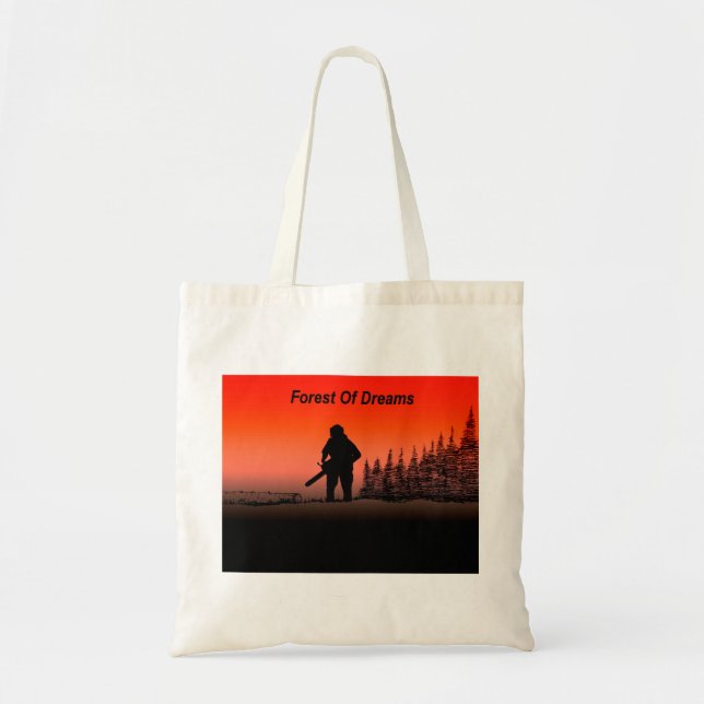 Bolsa Tote Arte Arborista Árvore Cirurgiã Chainsaw Paisaw (Frente)