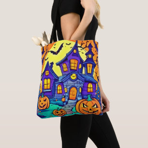 Bolsa Tote Arte Assustadora da Mansão Assombrada