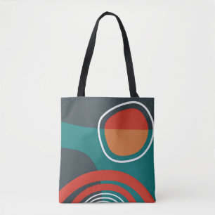 Bolsa Tote Arte boho do sol e do arco-íris