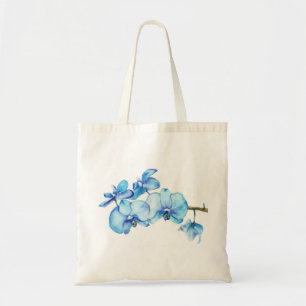 Bolsa Tote Arte Botânica Orquídea Azul
