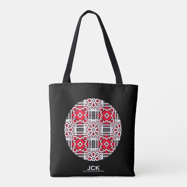 Bolsa Tote Arte caleidoscópio do décimo sexto volume catorze (Verso)